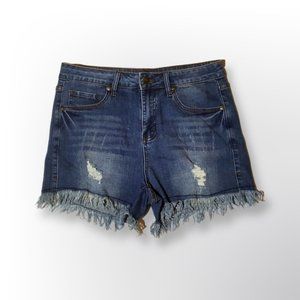 JEAN SHORTS, NO TAG BUT THEY FIT SIZE 9 OR L